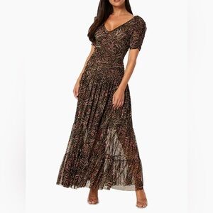 Misa Los Angeles Rebecca Floral-Printed Maxi Dress Size XS